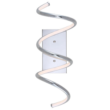 Scribble 7" Modern Metal Integrated LED Vanity Light Sconce - JONATHAN Y